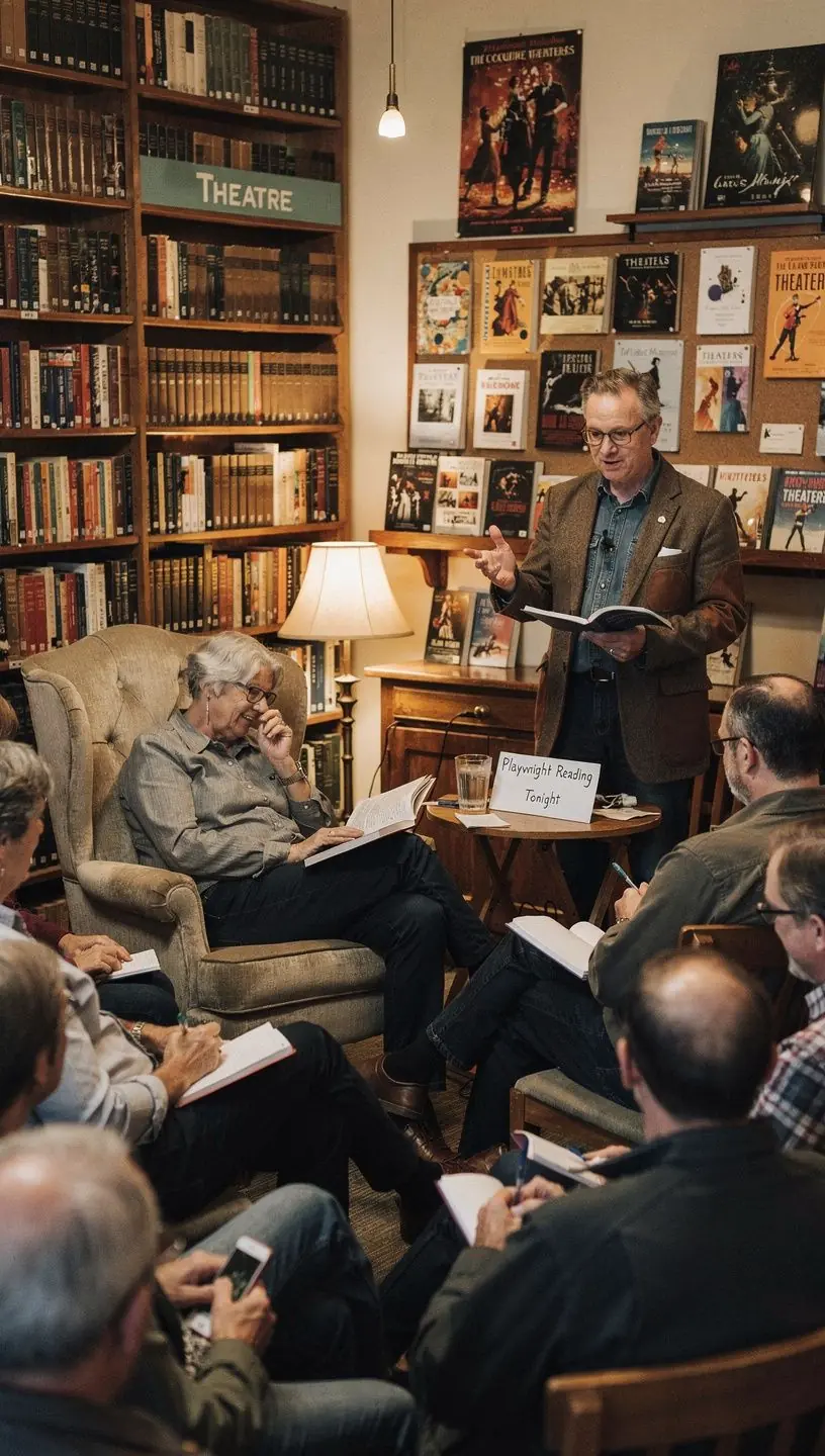 Networking at local theater events for adults